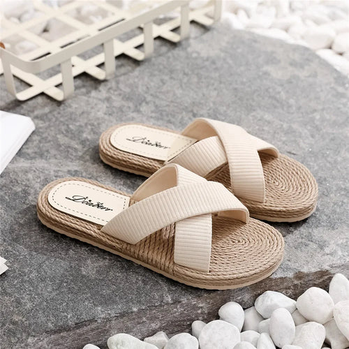 CloudStride criss-cross comfort sandals